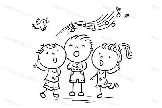 Immagine bambini che cantano